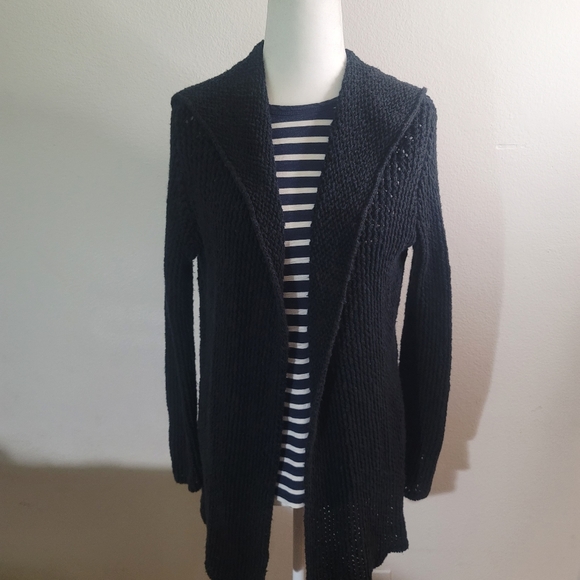 James Perse Knit Cardigan Hoodie Size 3 - Picture 2 of 7